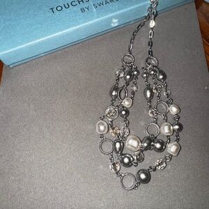 Touchstone South Seas Necklace Pearls Crystals